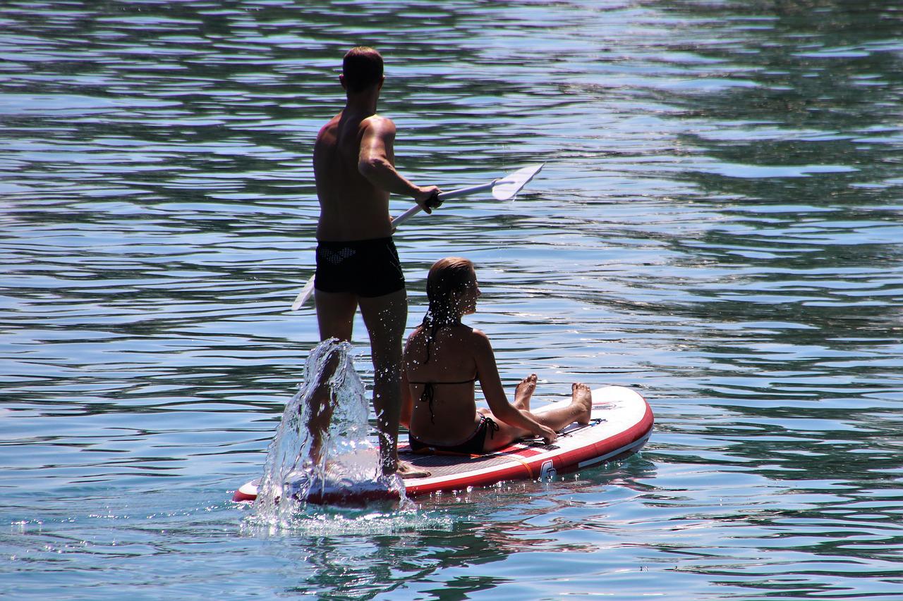 paddleboarding
